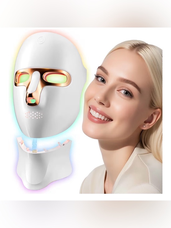 ONLUKY Other - LED Red-Light Therapy Facial Mask for Women Skincare - White